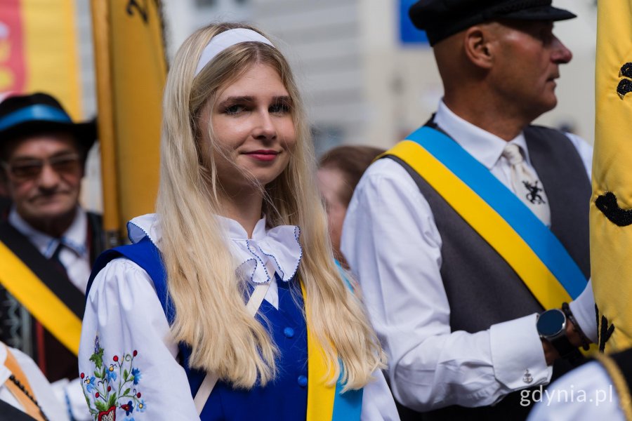 Uczestnicy zjazdu podczas przemarszu