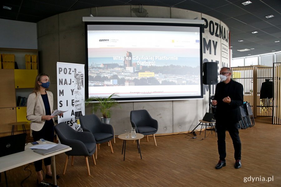 Prezentacja działania Gdyńskiej Platformy Dialogu odbyła się 13 września 2021 w UrbanLab Gdynia // fot. Przemysław Kozłowski, gdynia.pl