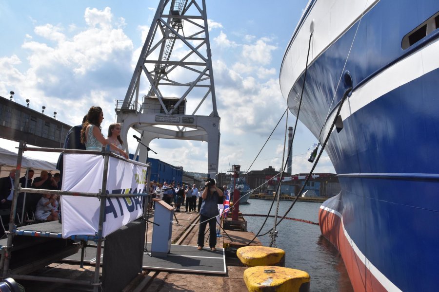 Nadanie imienia dla statku Ocean Star // fot. Lechosław Dzierżak