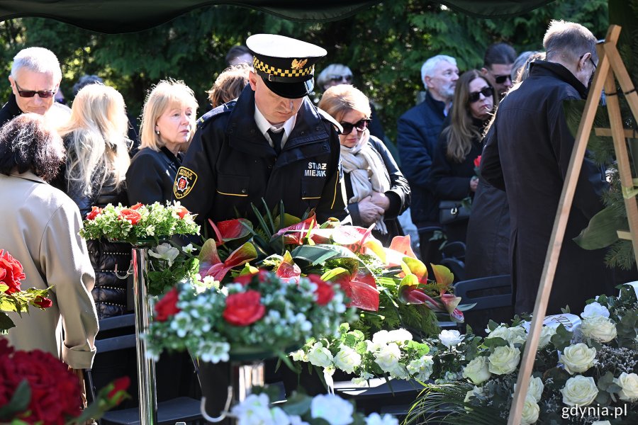 Uroczystości pogrzebowe Leszka Kopcia na Cmentarzu Łostowickim w Gdańsku (fot. Michał Puszczewicz)