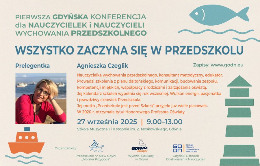 Obraz plakatu Konferencji „Wszystko zaczyna się w przedszkolu" 27 września 2025