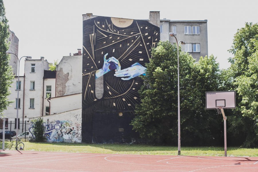 Mural autorstwa Basik, Traffic Design 2014