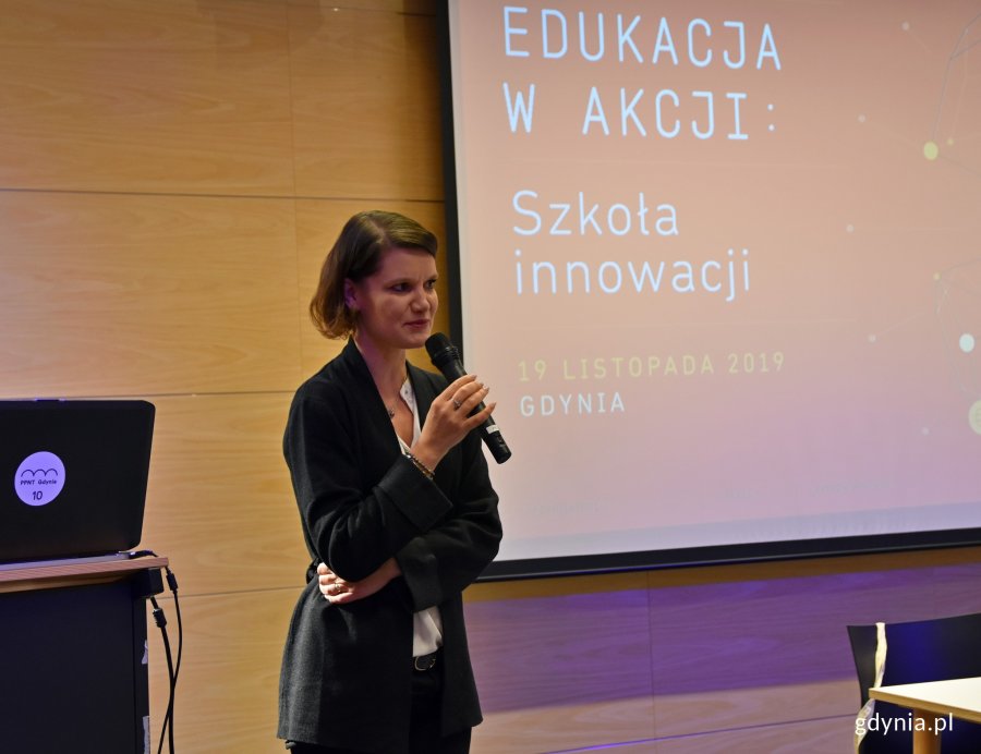 Konferencję otworzyła wiceprezydent Gdyni Katarzyna Gruszecka-Spychała // fot. Magdalena Czernek