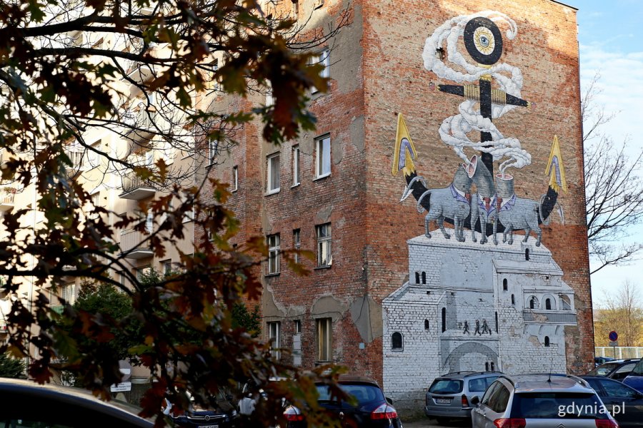 Futurystyczny mural #wGdyni 