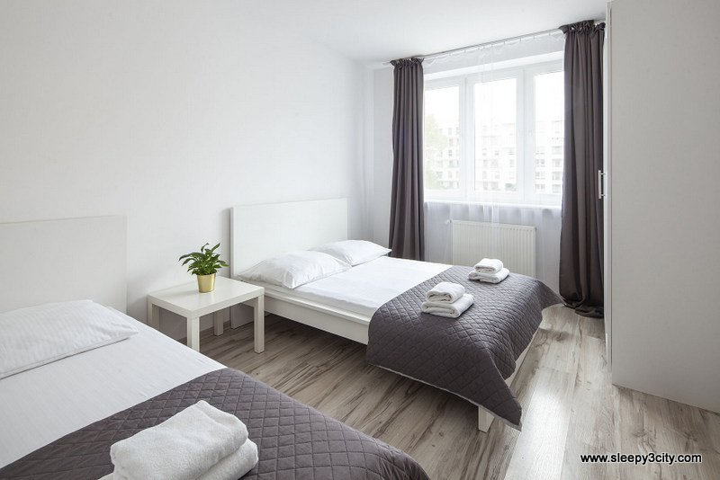 Sypialnia w obiekcie noclegowym Sleepy3city - 10 Lutego 23/5