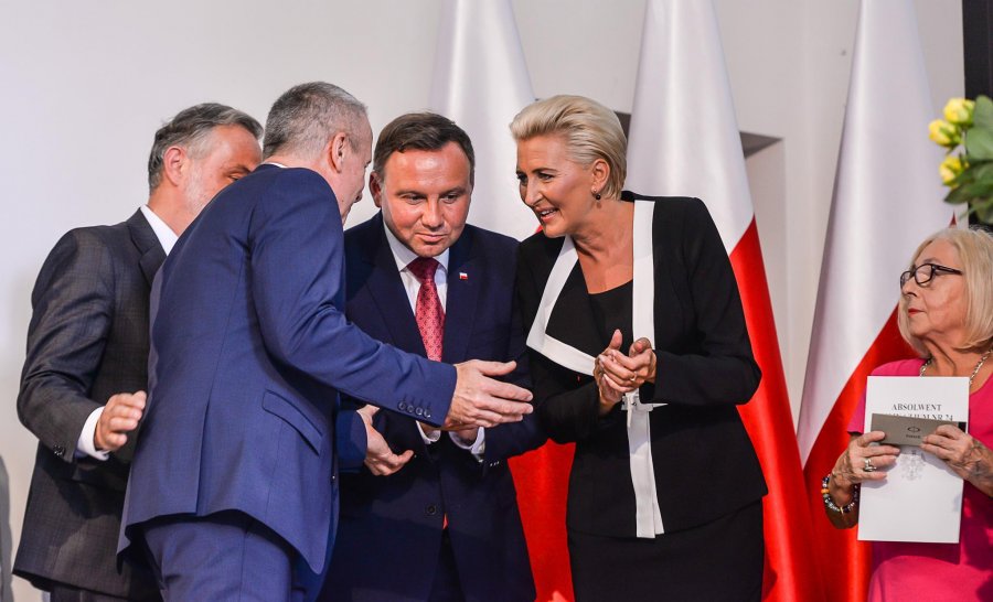 Uroczystości w III LO w Gdyni i wizyta pary prezydenckiej, fot. Przemysław Świderski