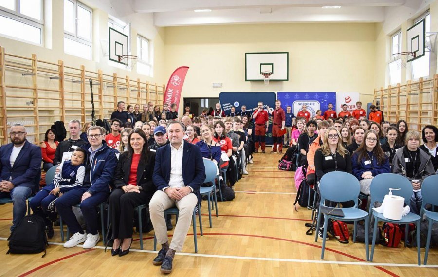 Mariola Śrubarczyk-Cichowska, wiceprzewodnicząca Rady Miasta Gdyni oraz wiceprezydent Gdyni Tomasz Augustyniak