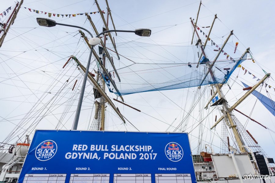 Zawody Red Bull Slackship 2017 w Gdyni // fot. D. Linkowski