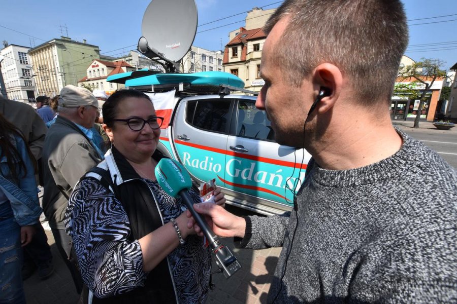 Tydzień z biało-czerwoną flagą w Radiu Gdańsk // fot. Lechosław Dzierżak