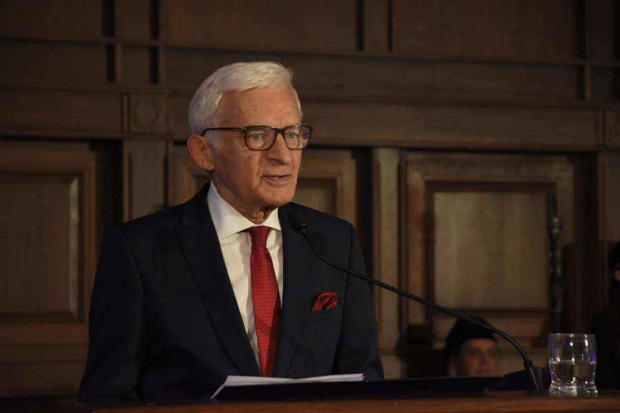 Wydarzenie uświetnił wykład prof. Jerzego Buzka pt. „Cyfrowa rewolucja: czy inżynierowie uratują Europę?”, fot. Jan Ziarnicki