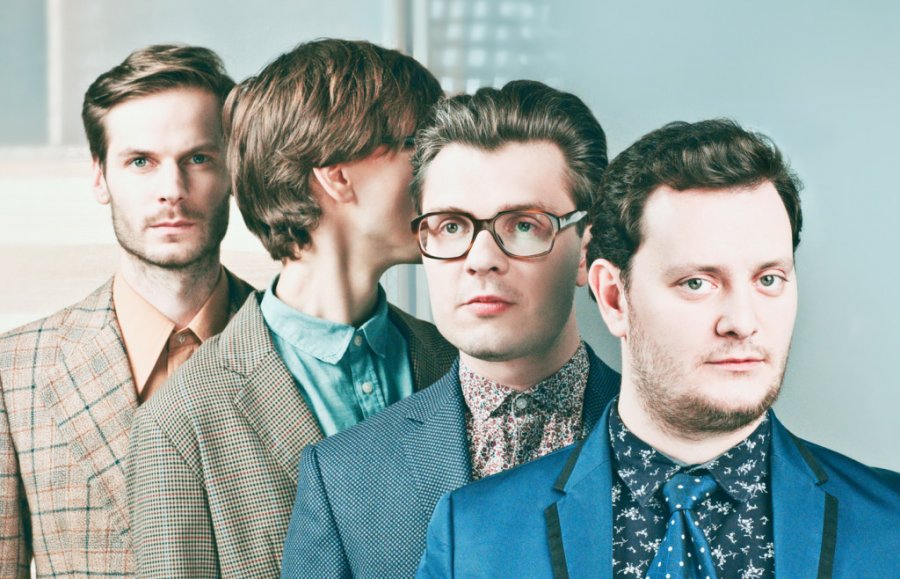 // fot. http://ucho.com.pl/. Zdjęcie ukazuje czterech członków zespołu Jazzpospolita