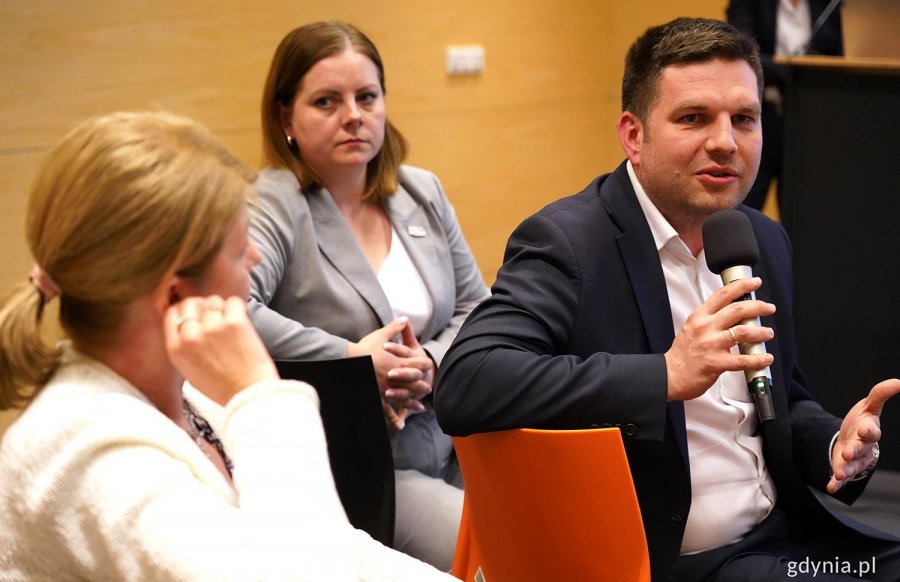 Na zdjęciu prezydent Aleksandra Kosiorek i wiceprezydent Maciej Zielonka