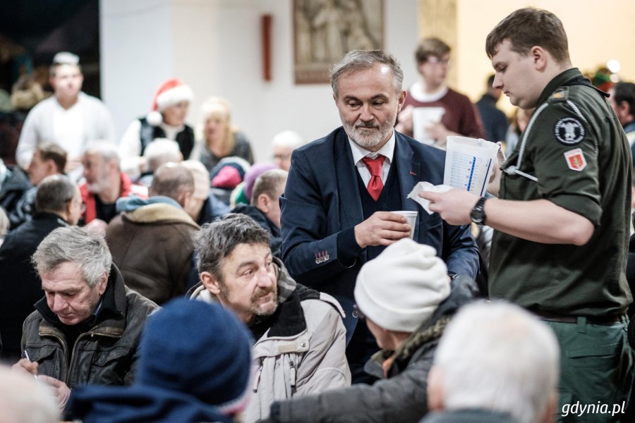 Wigilia u franciszkanów w Gdyni, fot. Dawid Linkowski