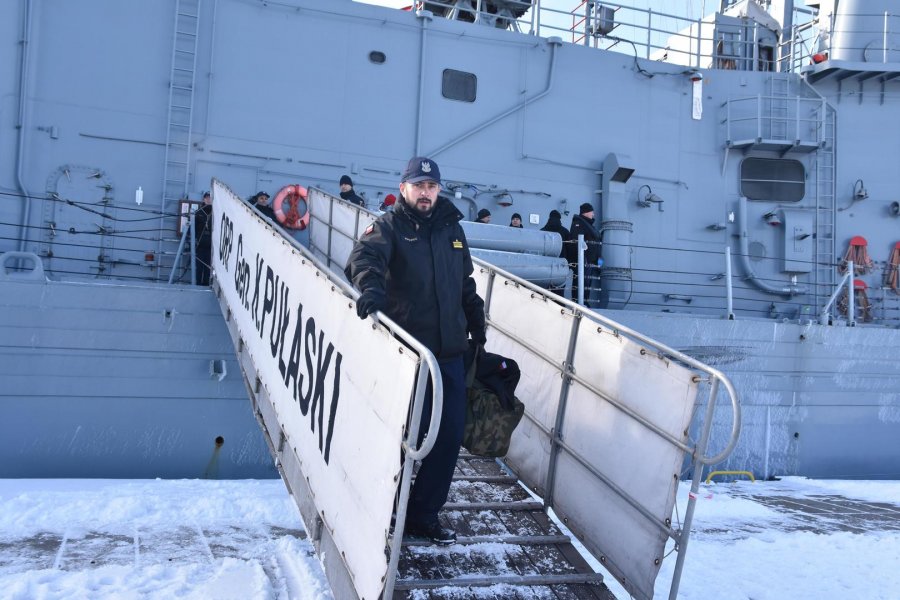 ORP „Gen. K. Pułaski” wrócił z arktycznych manewrów // fot. Lechosław Dzierżak