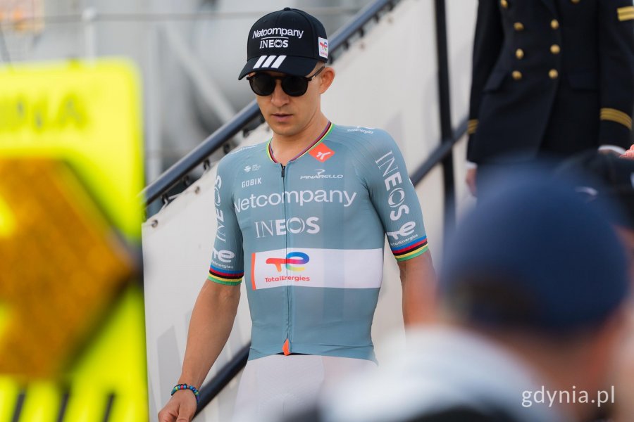 Michał Kwiatkowski z Netcompany INEOS podczas prezentacji drużyn 83. Tour de Pologne