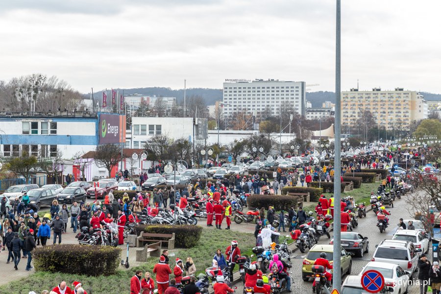 Mikołaje na Motocyklach w Gdyni, fot. Piotr Żagiell
