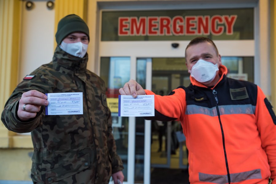 Medycy z 3. Flotylli Okrętów MW w Gdyni przed szczepieniami, fot. Michał Pietrzak / 3. Flotylla Okrętów MW