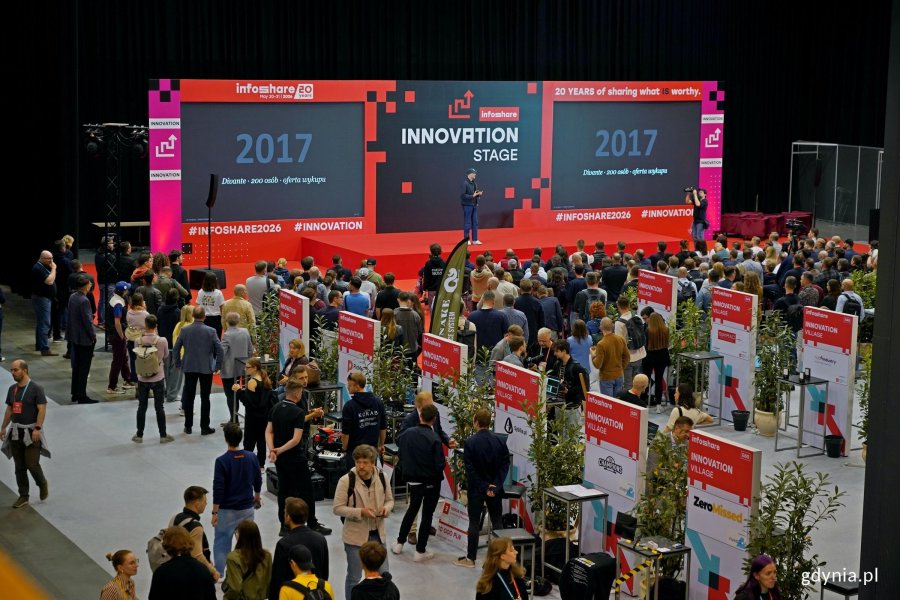 Innovation Stage oraz część stoisk na Infoshare 