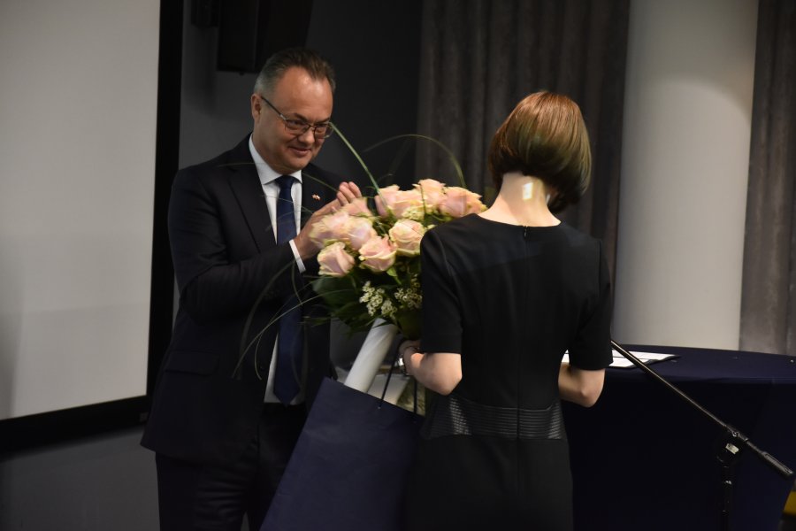 Uroczystość zakończenia misji konsularnej i przejęcia obowiązków odbyła się 9 maja w siedzibie norweskiej firmy DNV GL w Gdyni. Na zdjęciu: Weronika Haustein, nowa Konsul Honorowa Królestwa Norwegii  // fot. Sławomir Okoń