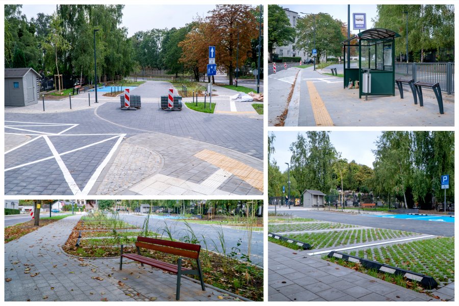 Przebudowana przestrzeń przy cmentarzu przy ul. Arciszewskich // mat. Laboratorium Innowacji Społecznych