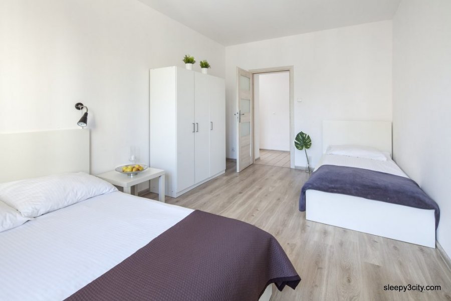 Sypialnia w obiekcie noclegowym Sleepy3city - 10 Lutego 23/6b