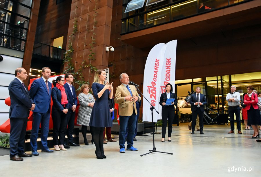 Wojciech Szczurek, prezydent Gdyni - konferencja zapowiadająca Święto Wolności i Solidarności w Europejskim Centrum Solidarności w Gdańsku, fot. Kamil Złoch