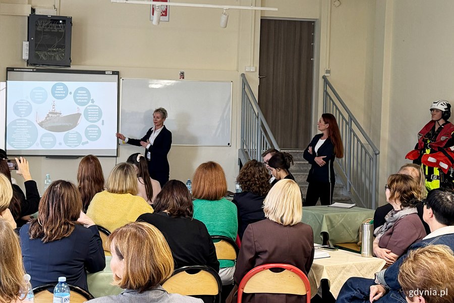 Spotkanie „Edukacja, Szkolnictwo Branżowe i Biznes” oraz GSDZ, na zdjęciu Anna Berg z PGZ Stocznia Wojenna (fot. Katarzyna Balcerzak)