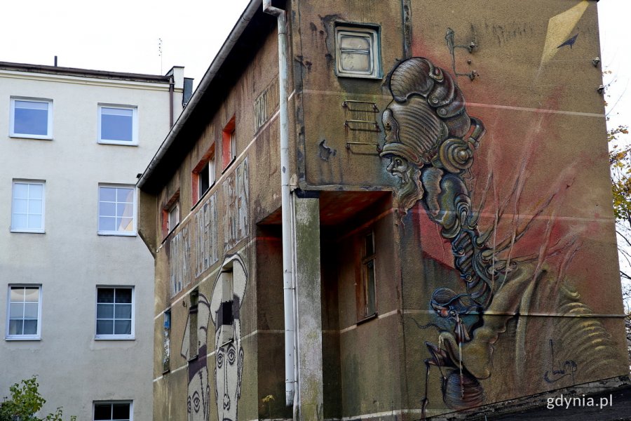Futurystyczny mural #wGdyni 