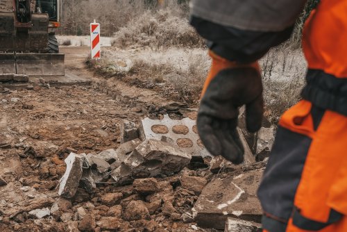 Remont ul. Małkowskiego w Gdyni (fot. Marcin Mielewski)