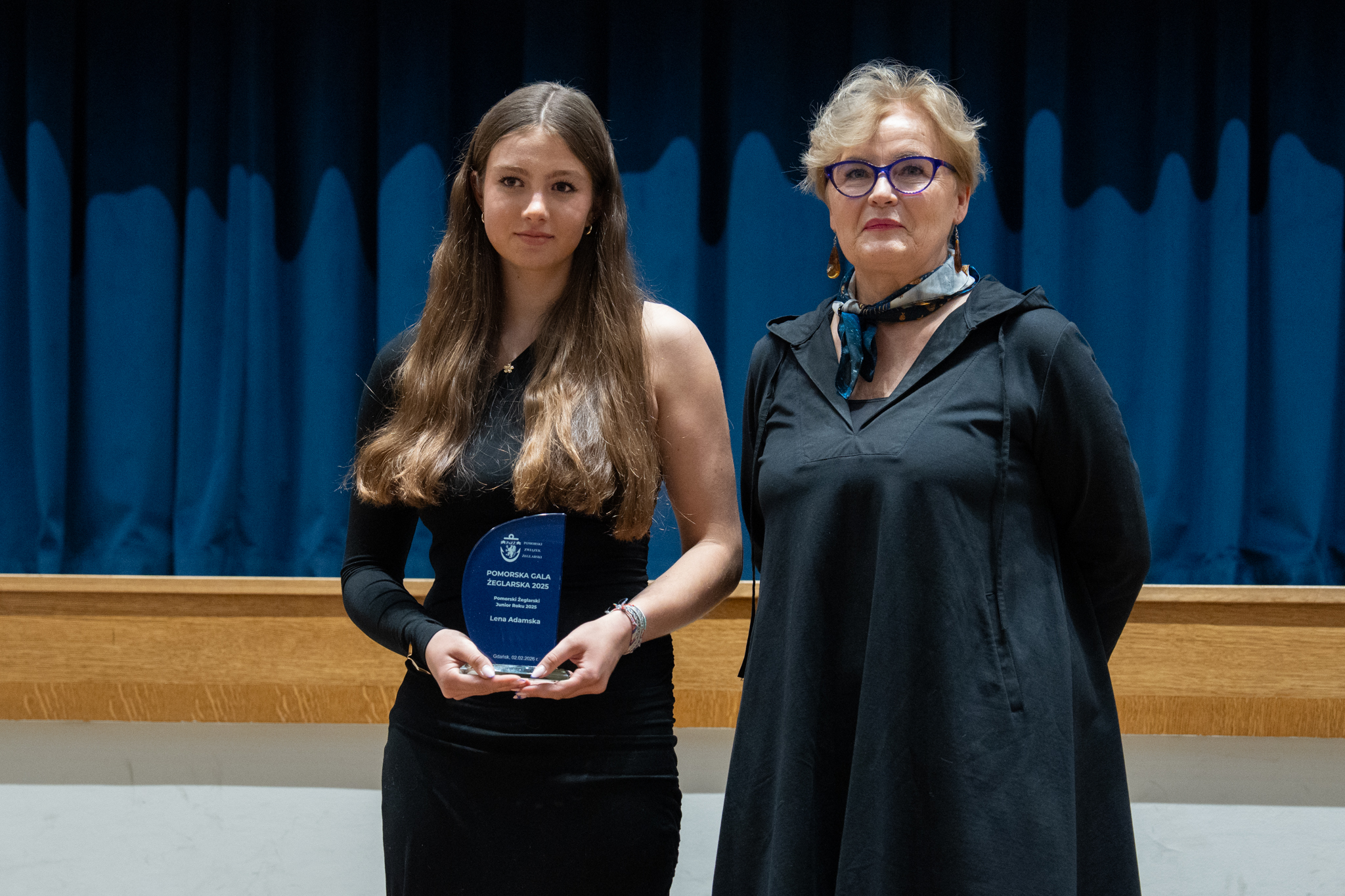 Lena Adamska oraz Teresa Bysewska, przewodnicząca Komisji Sportu Rady Miasta Gdyni.