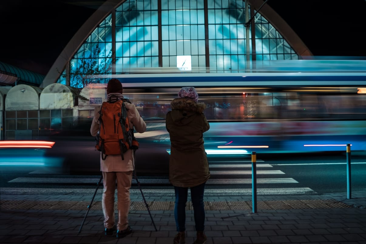 Nocny foto-spacer. Fot. Małgorzata Szura-Piwnik
