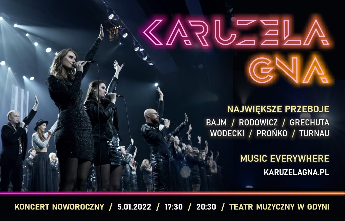 Plakat koncertu &bdquo;Karuzela Gna&rdquo;, mat. prasowe