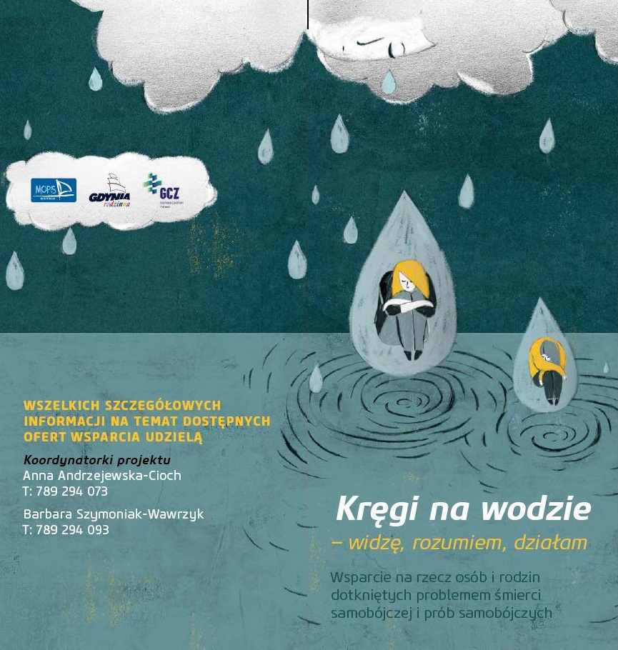Plakat programu "Kręgi na wodzie - widzę, rozumiem, działam"// fot. archiwum MOPS