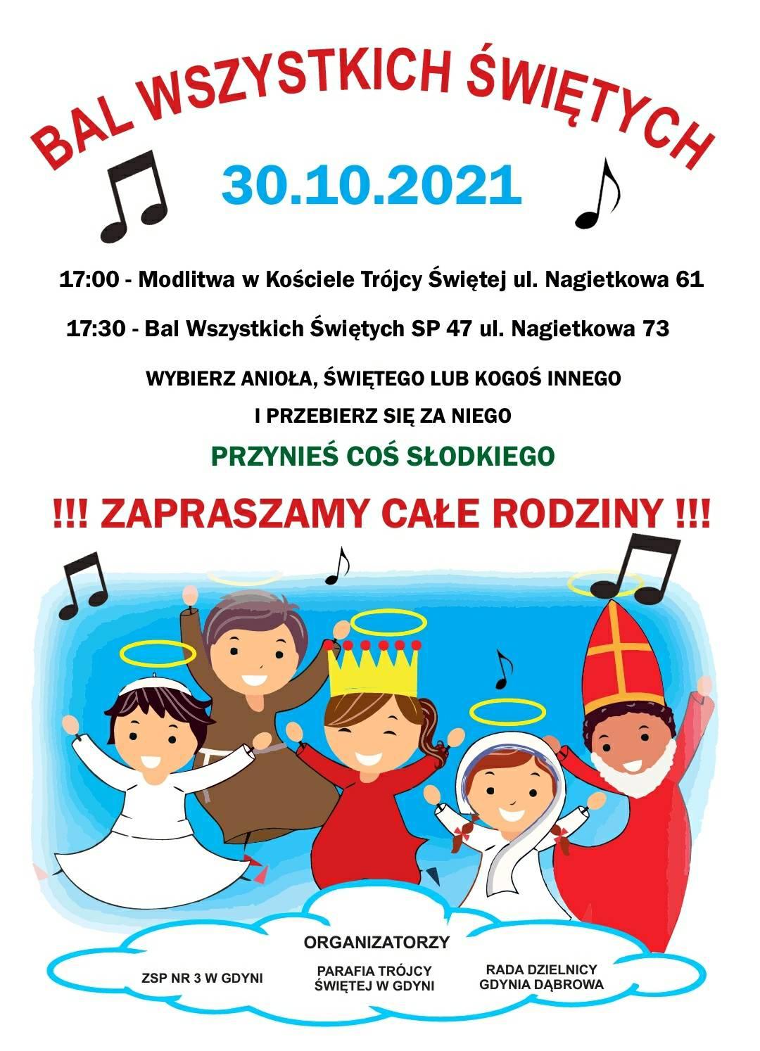 Plakat wydarzenia Bal wszystkich świętych, mat. prasowe organizator&oacute;w wydarzenia