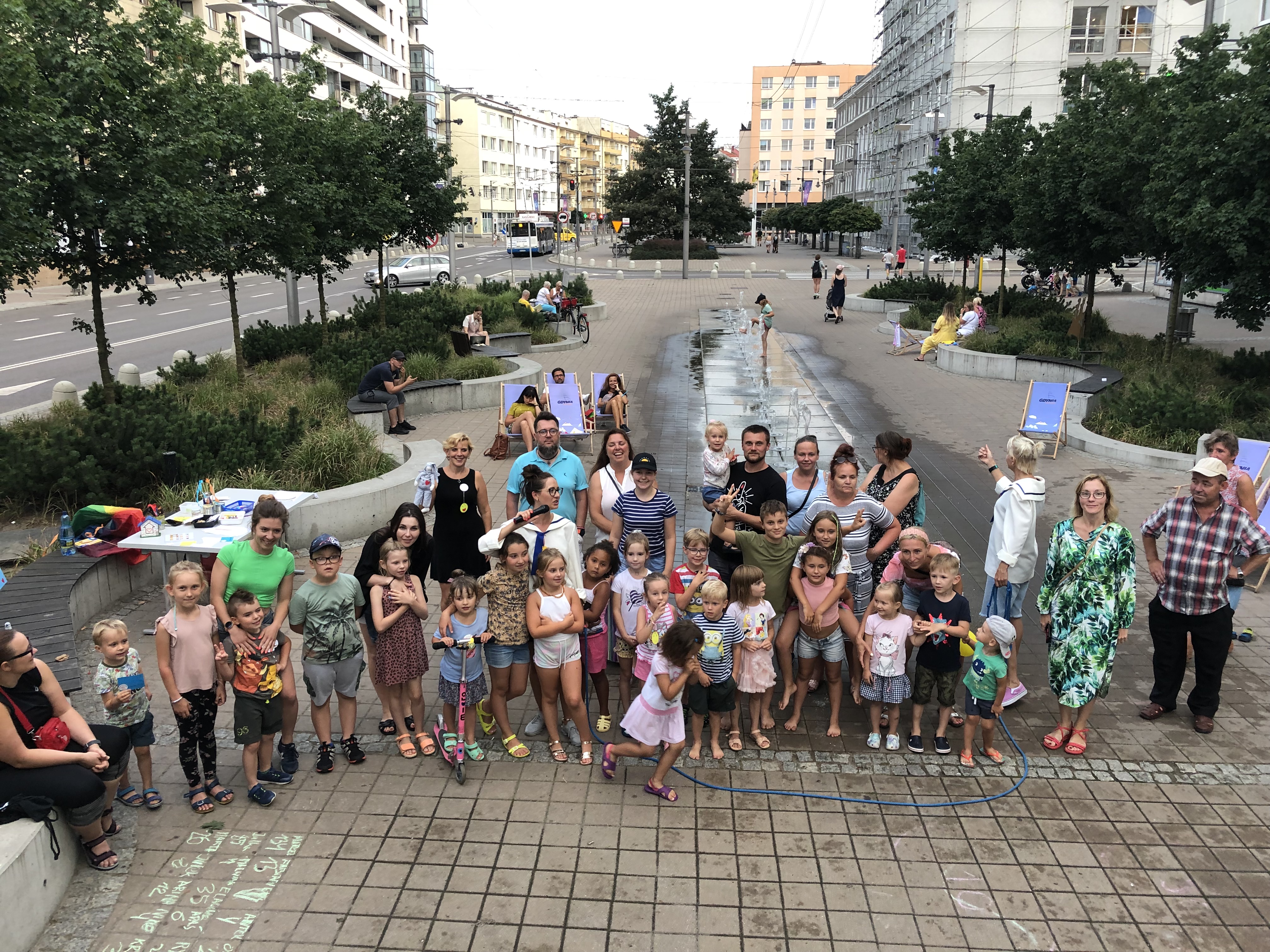 Dzieci na wydarzeniu „Chodźcie na plac Kaszubski” 