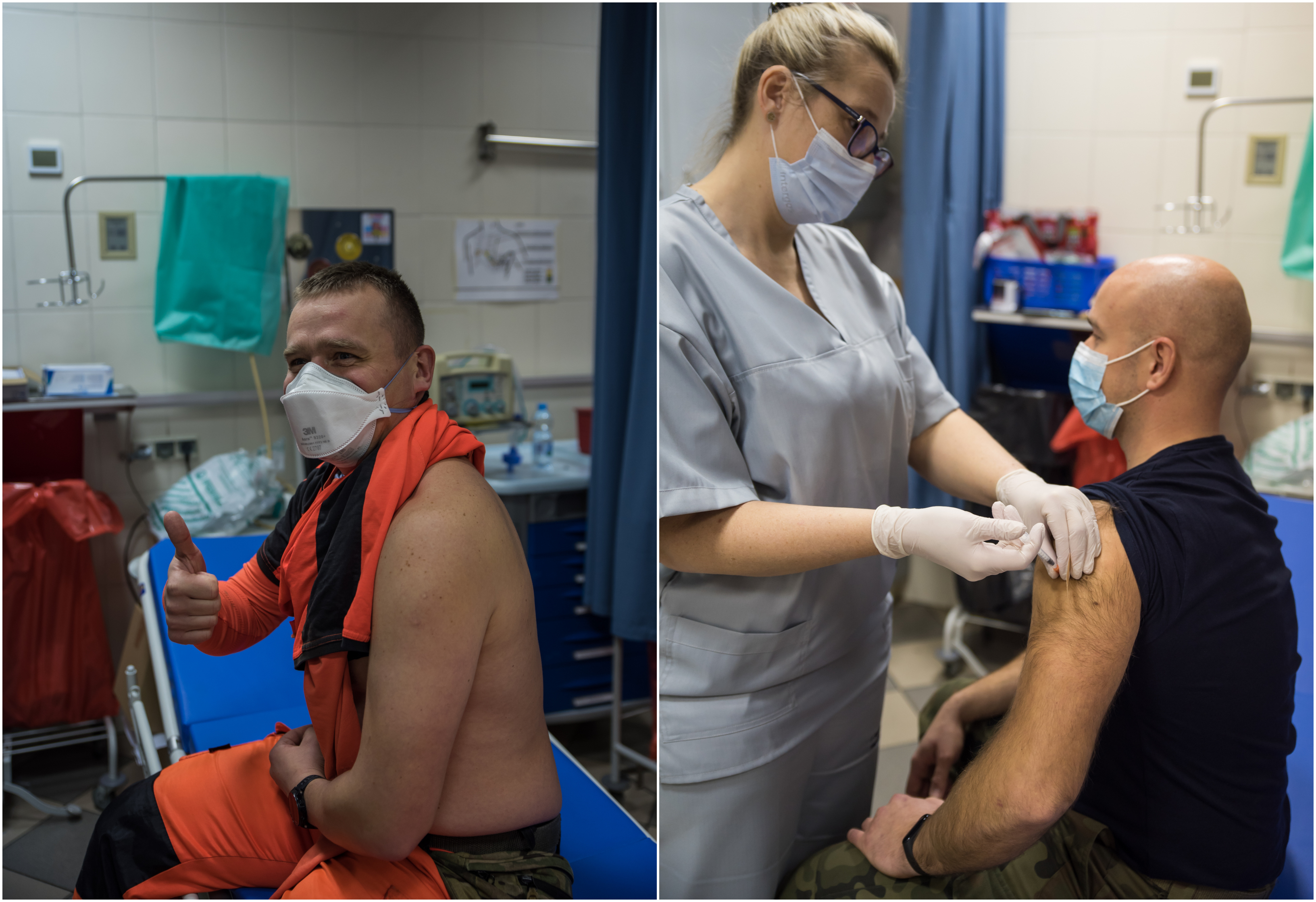 3. Flotylla Okręt&oacute;w z Gdyni już się szczepi - na razie przeciwko COVID-19 zabezpieczyli się pracownicy korpusu medycznego, fot. Michał Pietrzak / 3. Flotylla Okręt&oacute;w MW