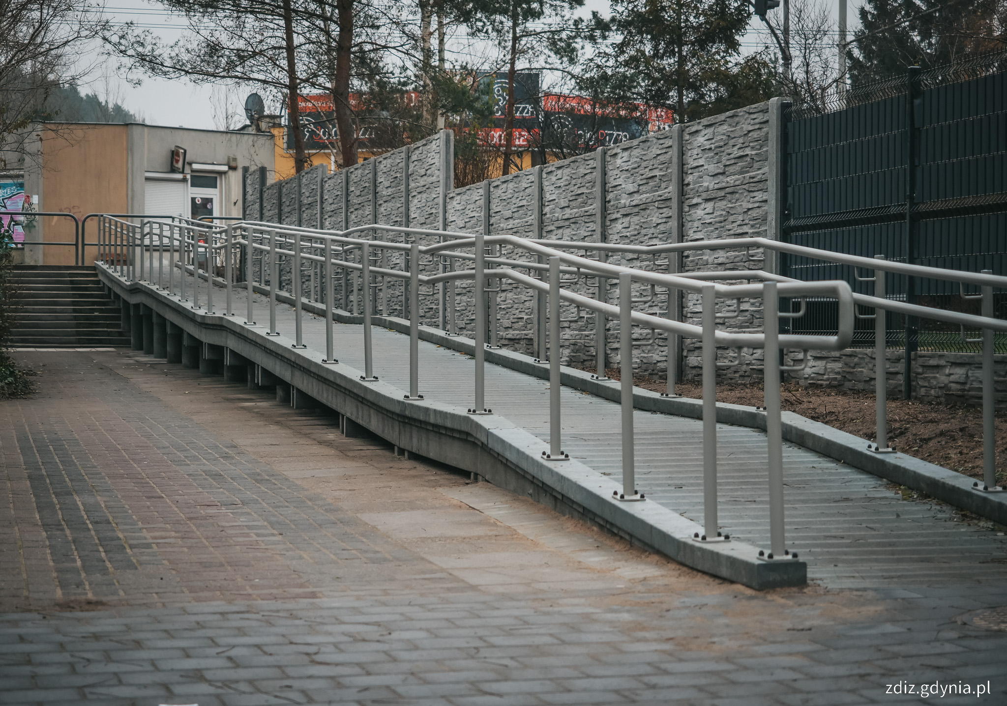 Pochylnia na ul. Pawiej // fot. M. Mielewski