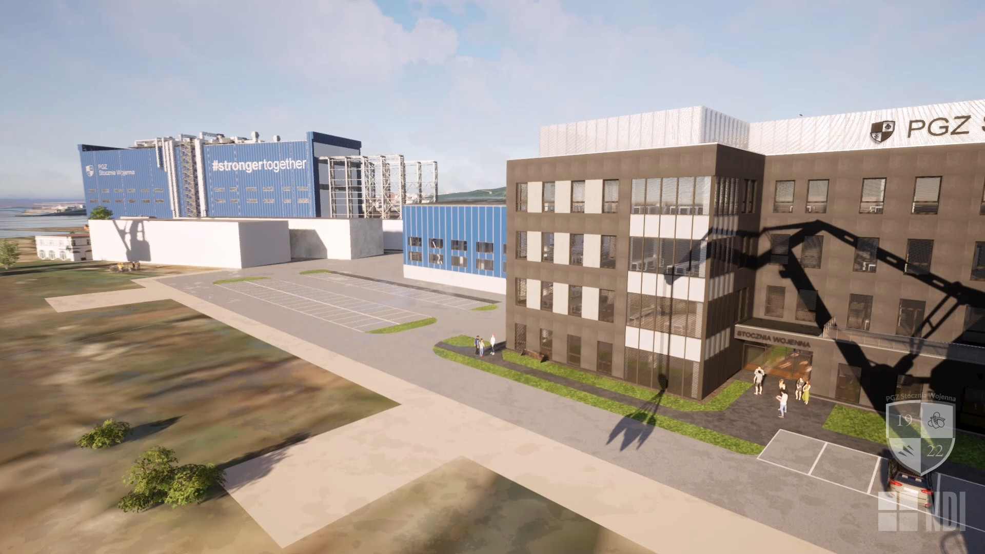 Wizualizacja nowych inwestycji na terenie PGZ Stoczni Wojennej, wiz. PGZ Stocznia Wojenna / mat. prasowe