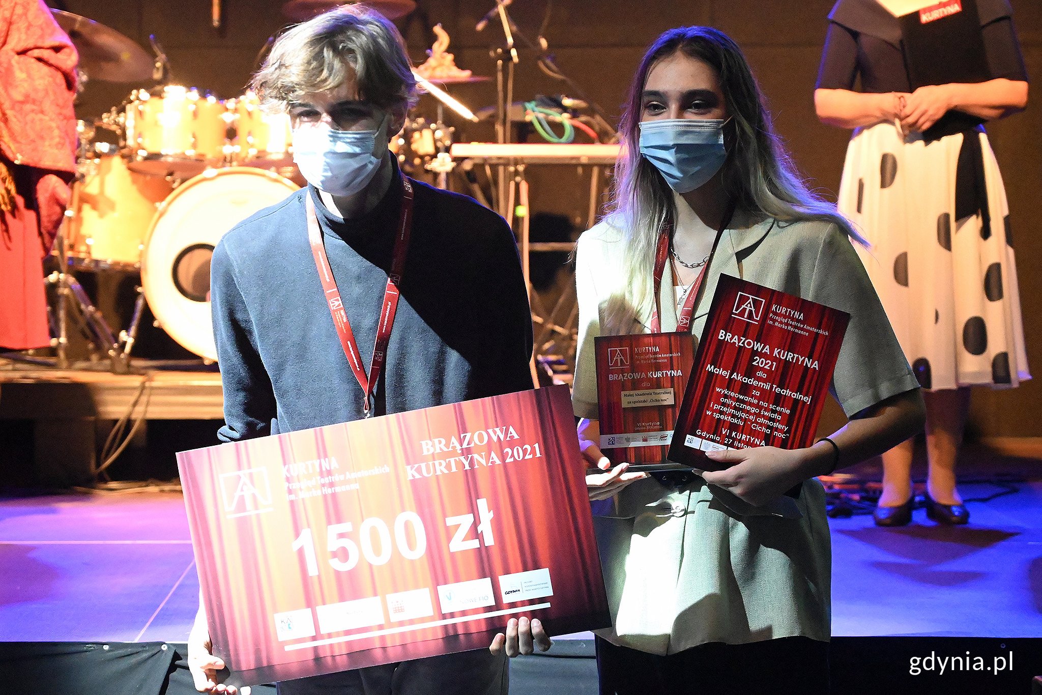 Laureaci Brązowej Kurtyny z Małej Akademii Teatralnej. Fot. Michał Puszczewicz