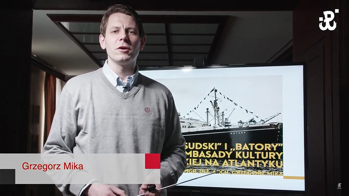 "Batory" i "Piłsudski" - ambasady kultury polskiej na oceanie, prelekcja Grzegorza Miki, źr&oacute;dło" Muzeum Powstania Warszawskiego
