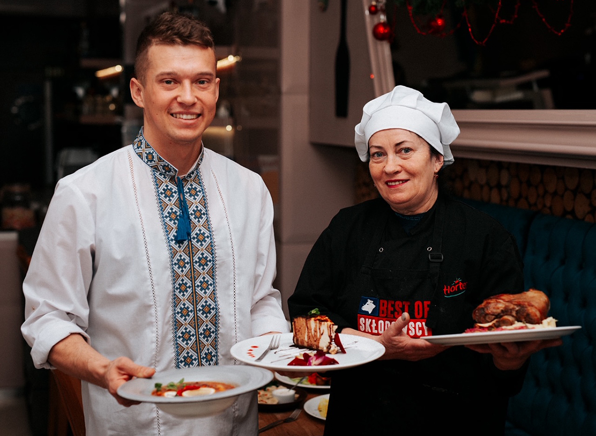 Iwan Huz, właściciel restauracji "Kulinarna Ukraina". Źr&oacute;dło: Kulinarna Ukraina