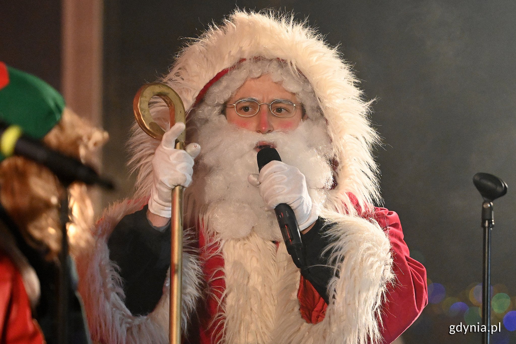 Mikołajki 2022 w Gdyni. Na zdjęciu Mikołaj. Fot Michał Puszczewicz.