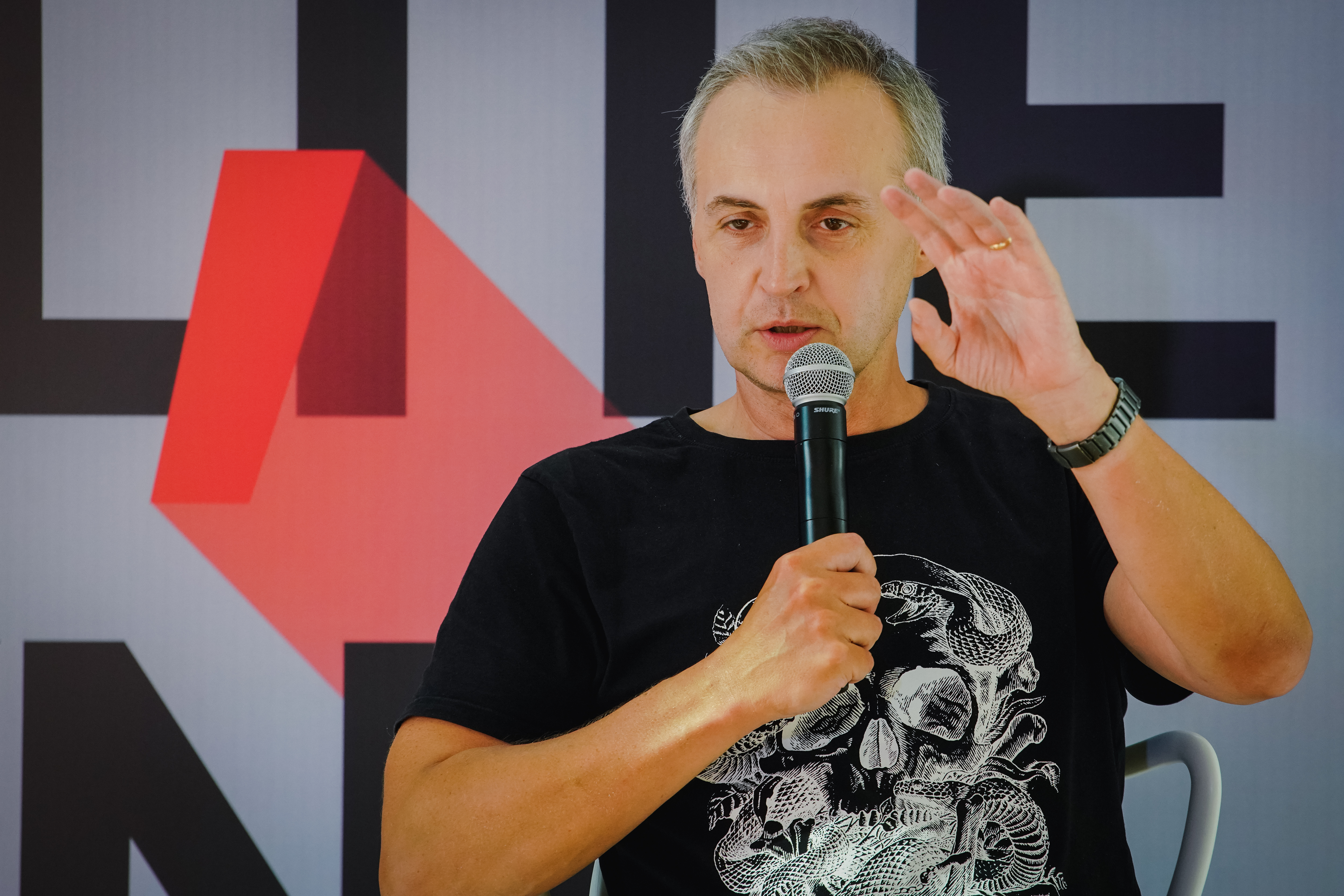 Krzysztof Bartnicki - laureat Nagrody Literackiej Gdynia w kategorii proza // fot. Anna Rezulak