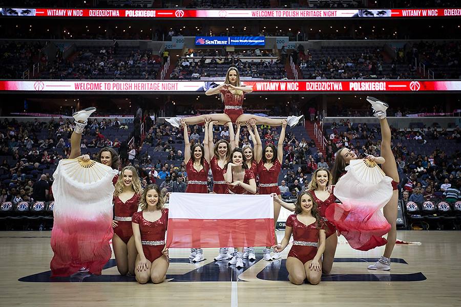 Cheerleaders Gdynia podczas występu w Waszyngtonie, fot. Mariusz Mazurczak