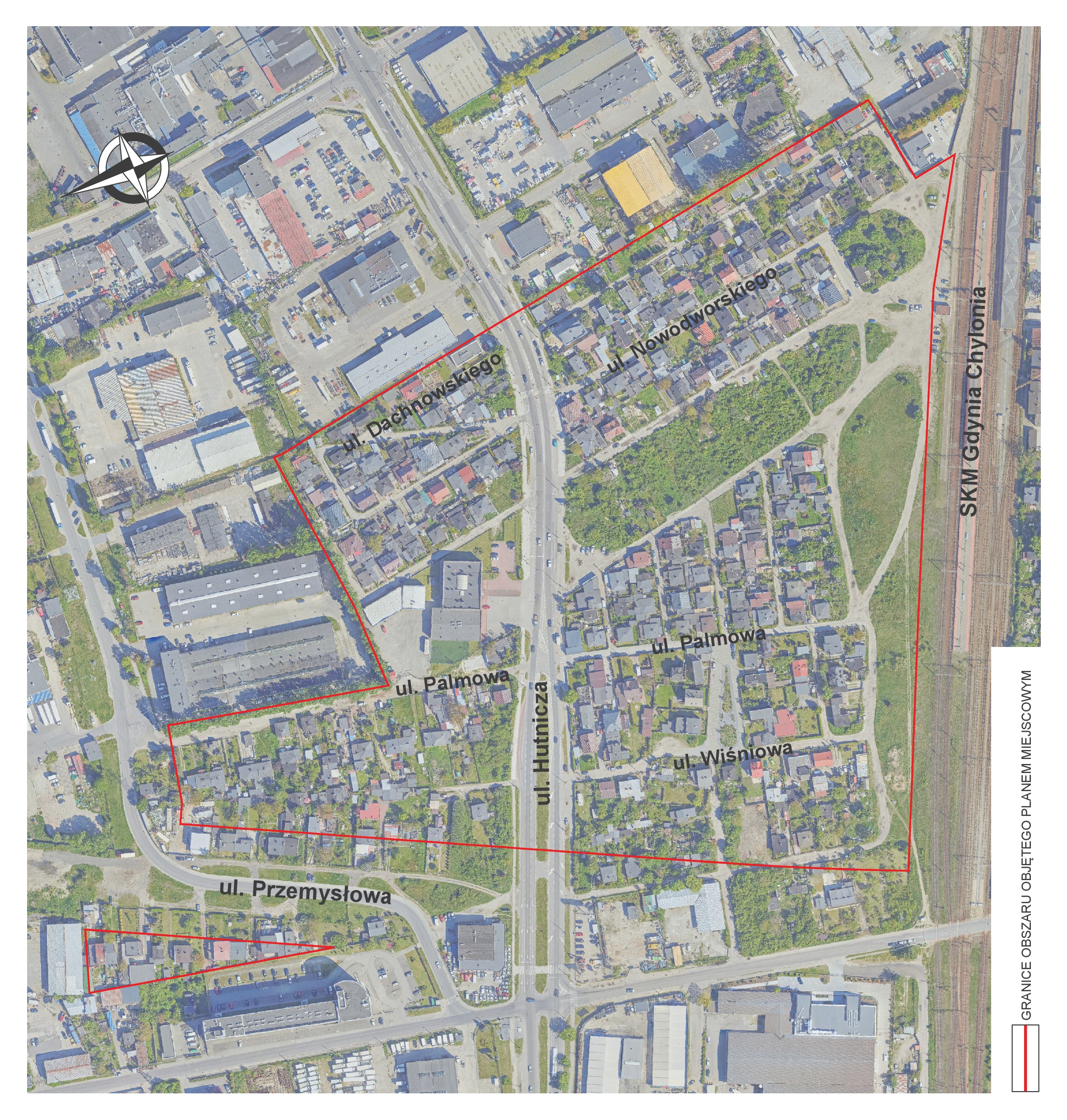 Granice planu na ortofotomapie // mat. BPPMG