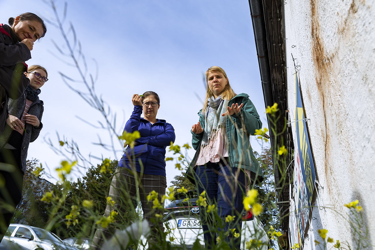 Na spacer w poszukiwaniu pospolitych roślin do wykorzystaniu w domowym gospodarstwie zabrała Kasia Banaś. Fot. Przemysław Kozłowski / ARG