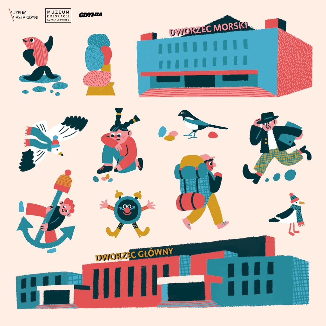 Grafika projektu: Kolej na wyzwanie, czyli maraton dworcowy. Mat. prasowe