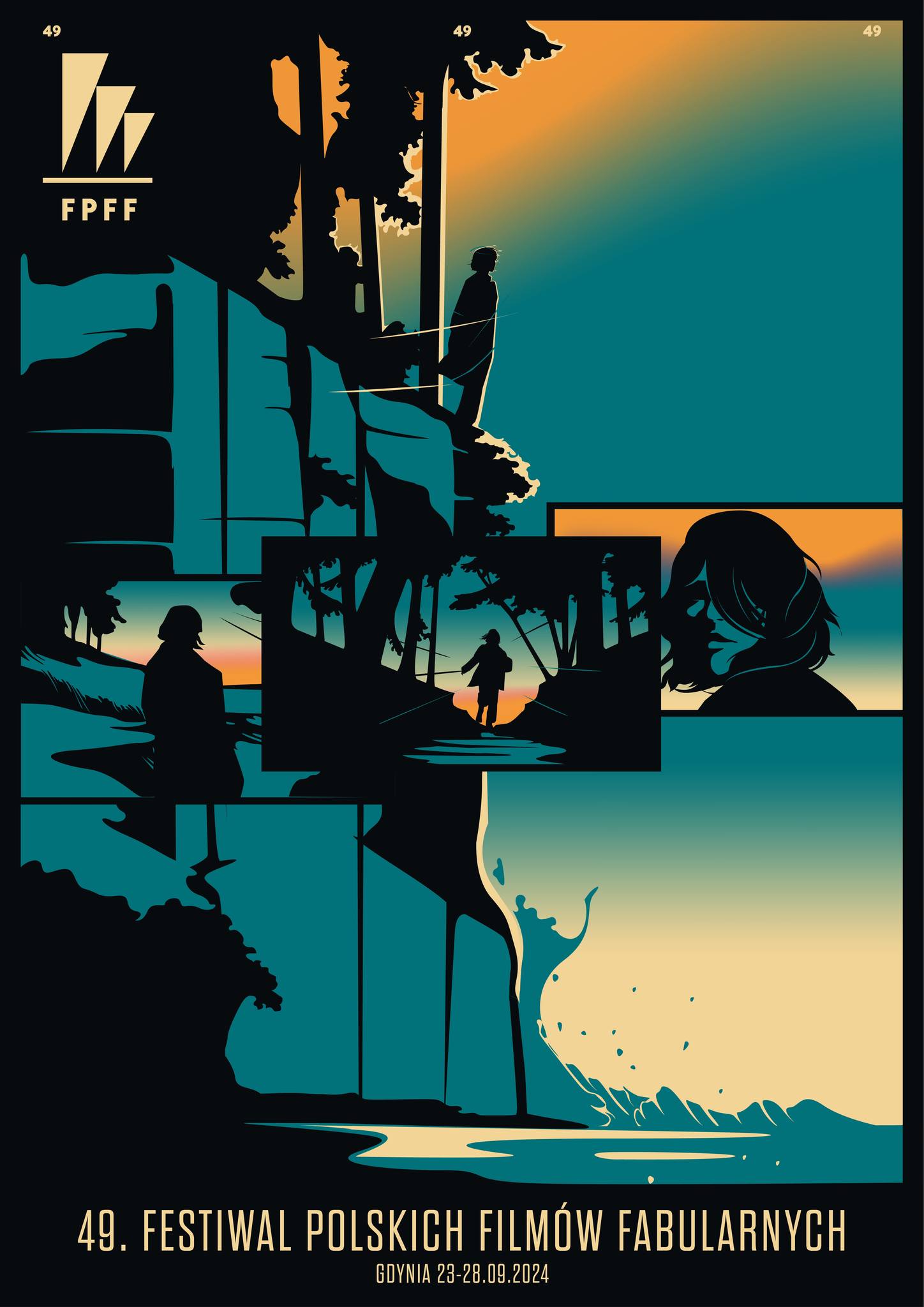Plakat 49. Festiwalu Polskich Filmów Fabularnych w Gdyni