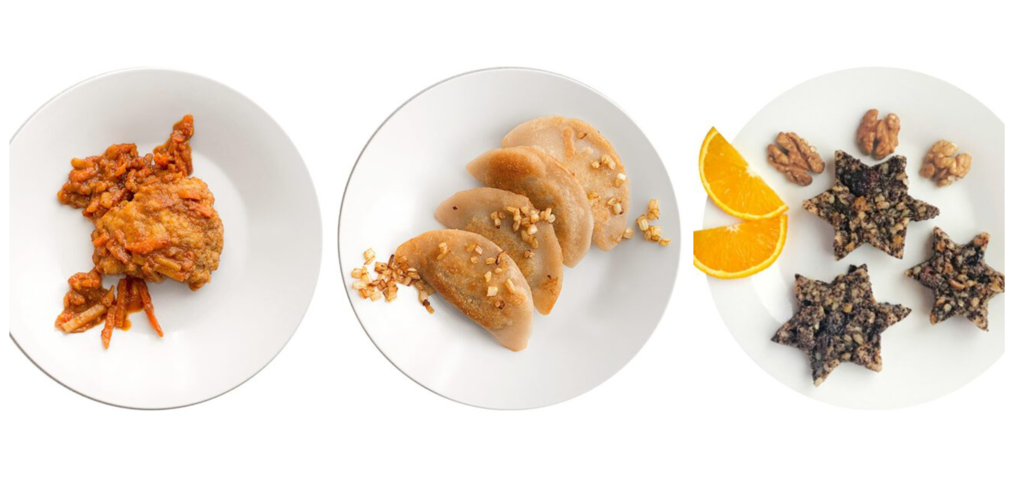 Wybrane potrawy z wegańskiej i bezglutenowej świątecznej oferty Atelier Smaku. Źr&oacute;dło: Atelier Smaku