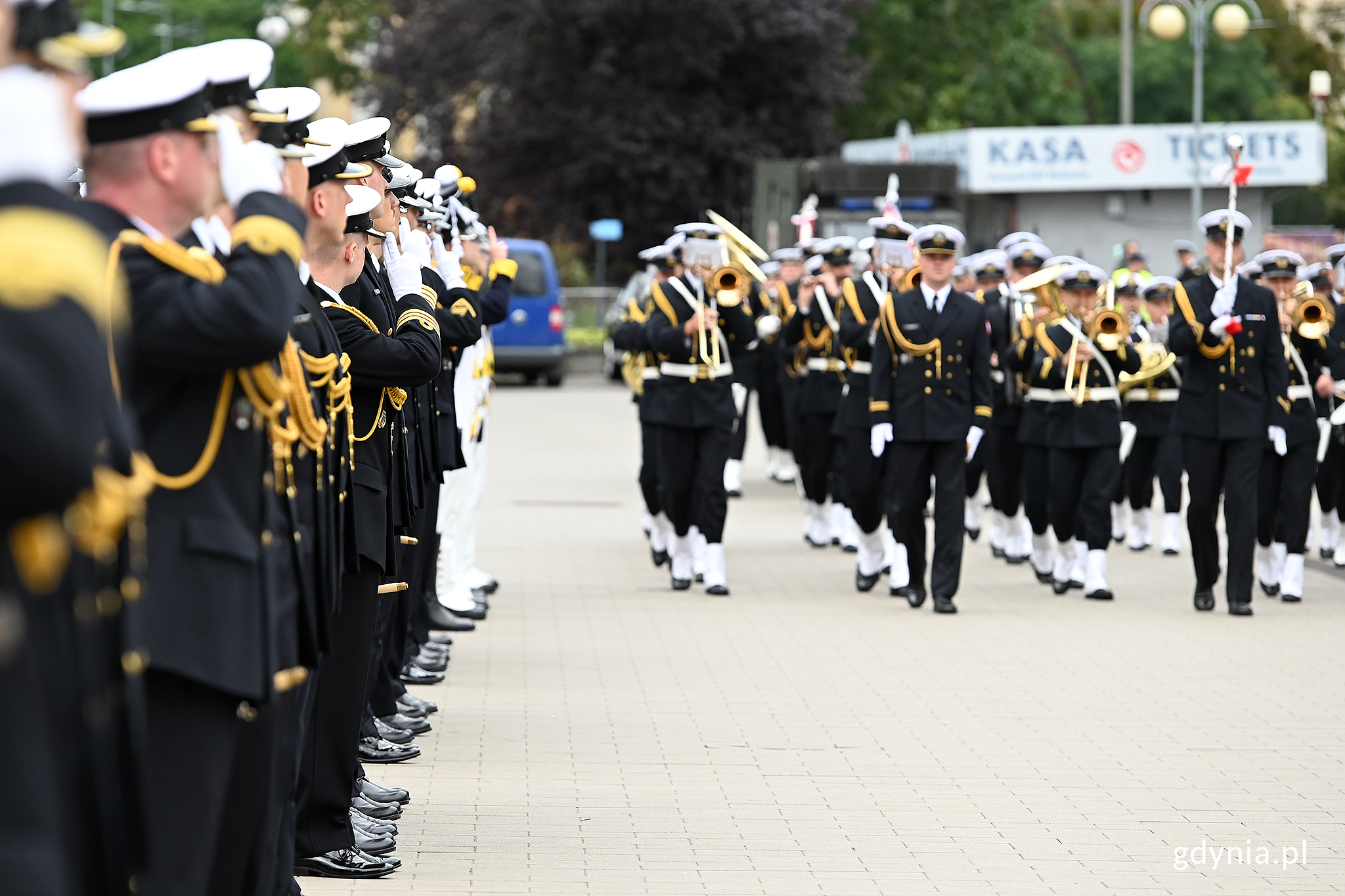 Uroczystość uświetniła m.in. Orkiestra Reprezentacyjna Marynarki Wojennej, fot. Michał Puszczewicz